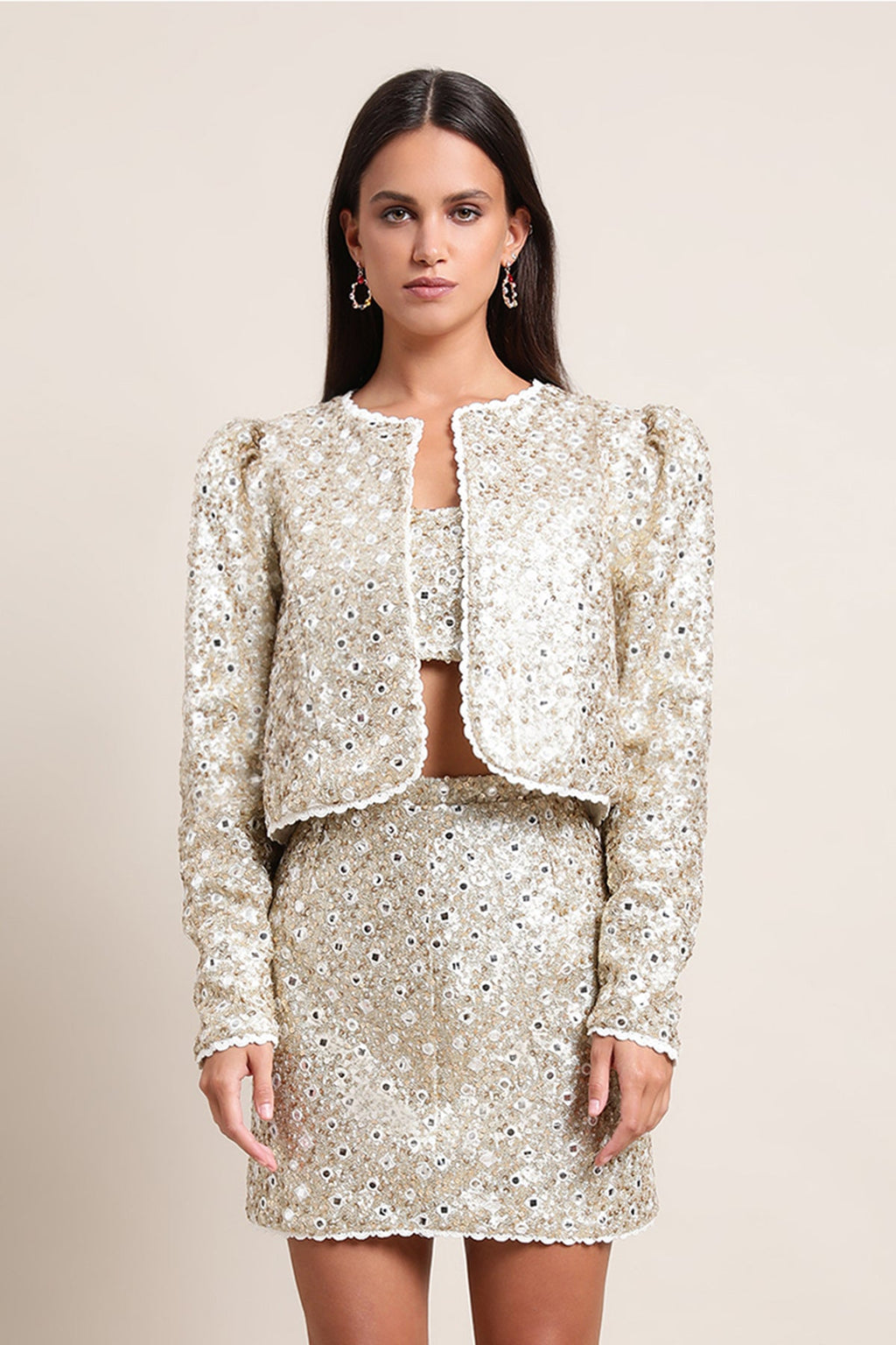 Chaqueta Chiara - Lentejuelas Doradas
