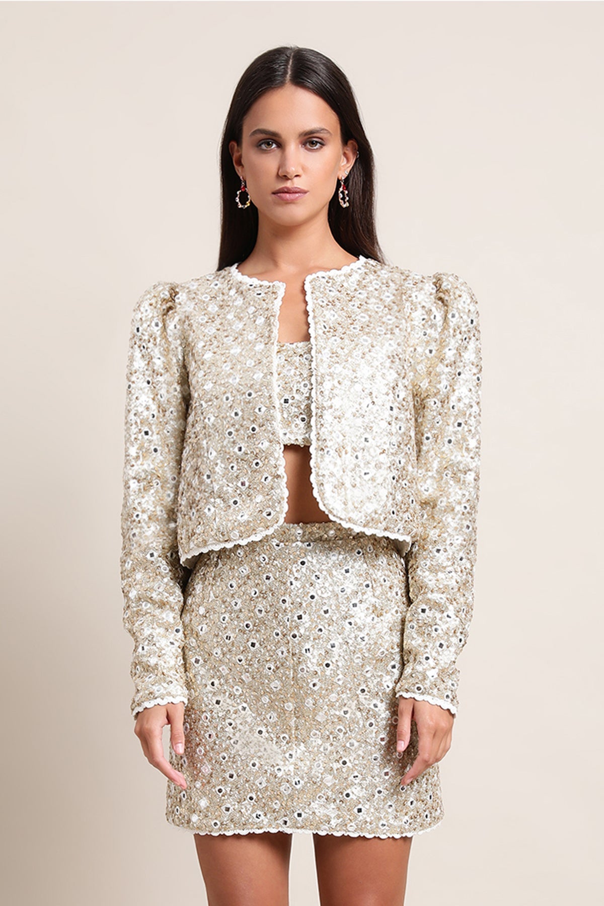 Chaqueta Chiara - Lentejuelas Doradas