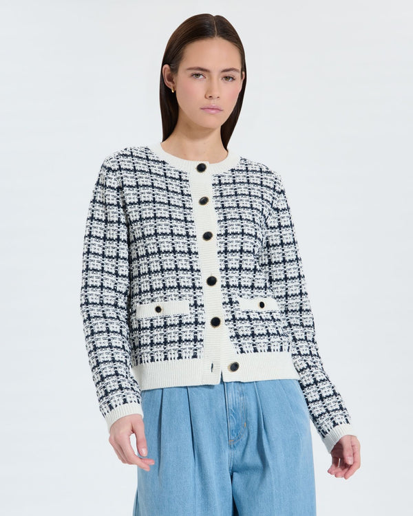 Two-tone evening ecru tweed-style vest_1
