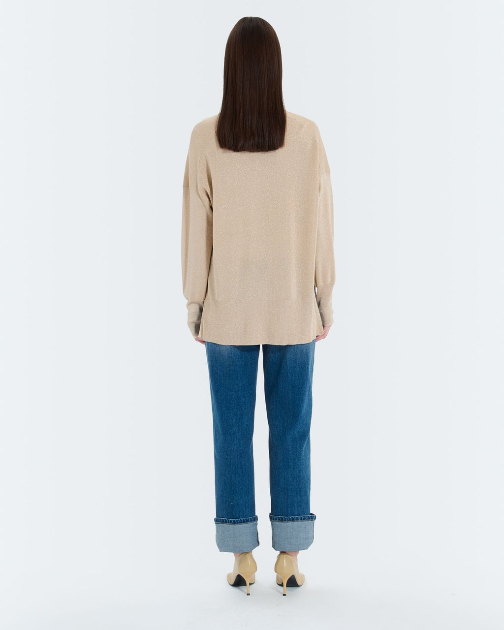 Gilet long champagne pailleté_3