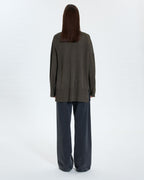 Gilet long kaki pailleté_3