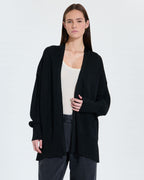 Gilet long noir pailleté_1