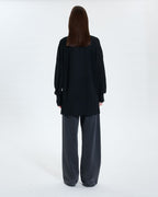 Gilet long noir pailleté_3