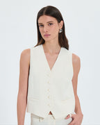Ecru sleeveless vest_1