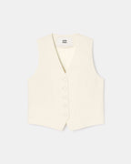 Ecru sleeveless vest_5