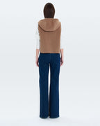 Sleeveless vest camel_3