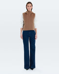 Sleeveless vest camel_4
