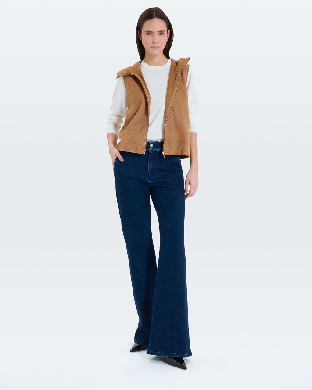 Gilet en suède beige_2