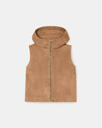 Gilet en suède beige_5