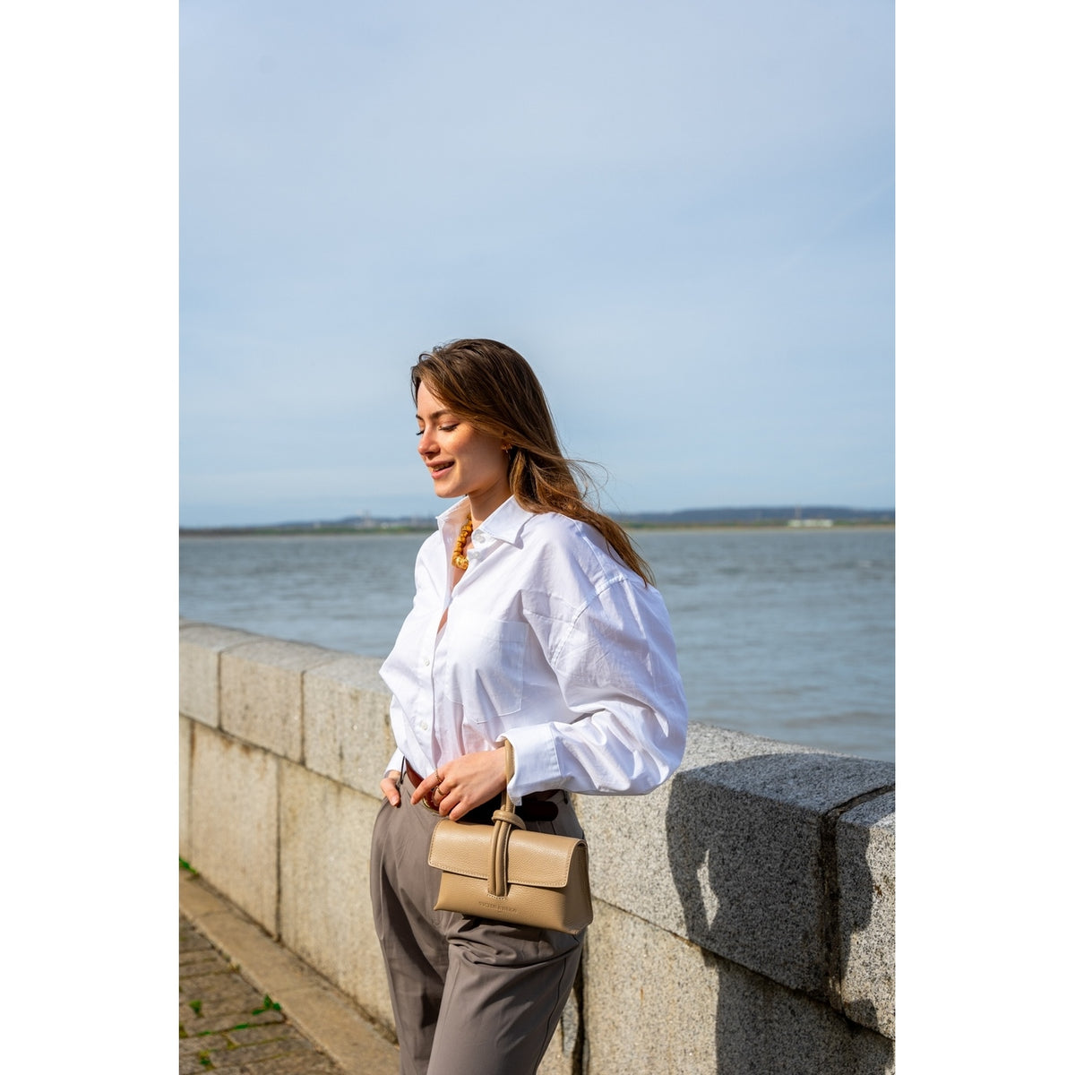 Sac À Main Emy - Taupe Clair - Femme