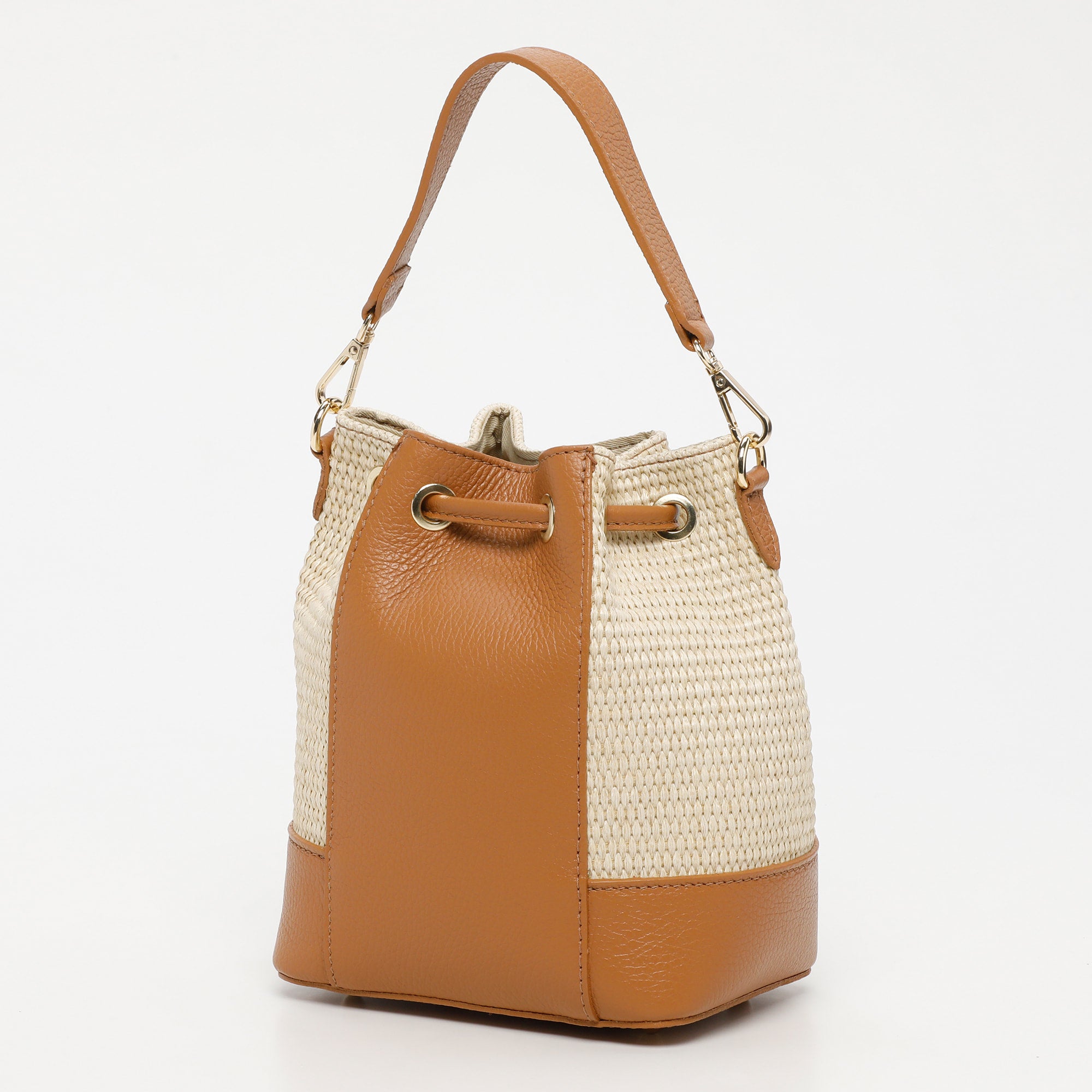 Sac A Bandouliere Mini Livy Rafia - Camel
