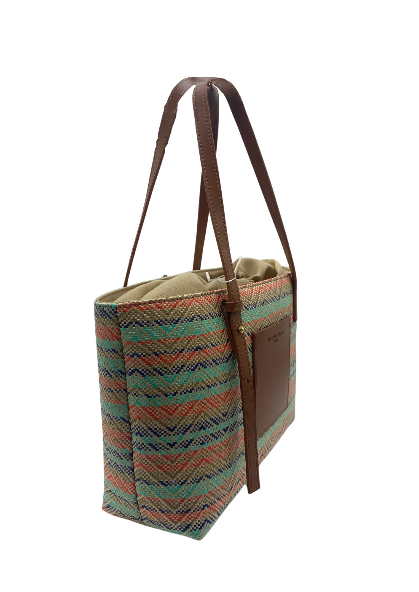 Sac A Bandouliere Azura - Cognac / Multi Bleu