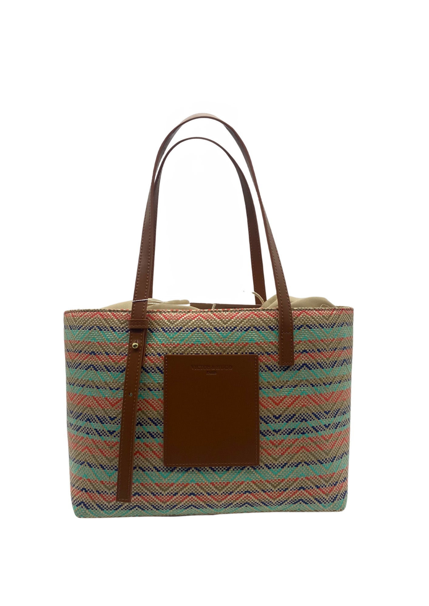 Sac A Bandouliere Azura - Cognac / Multi Bleu