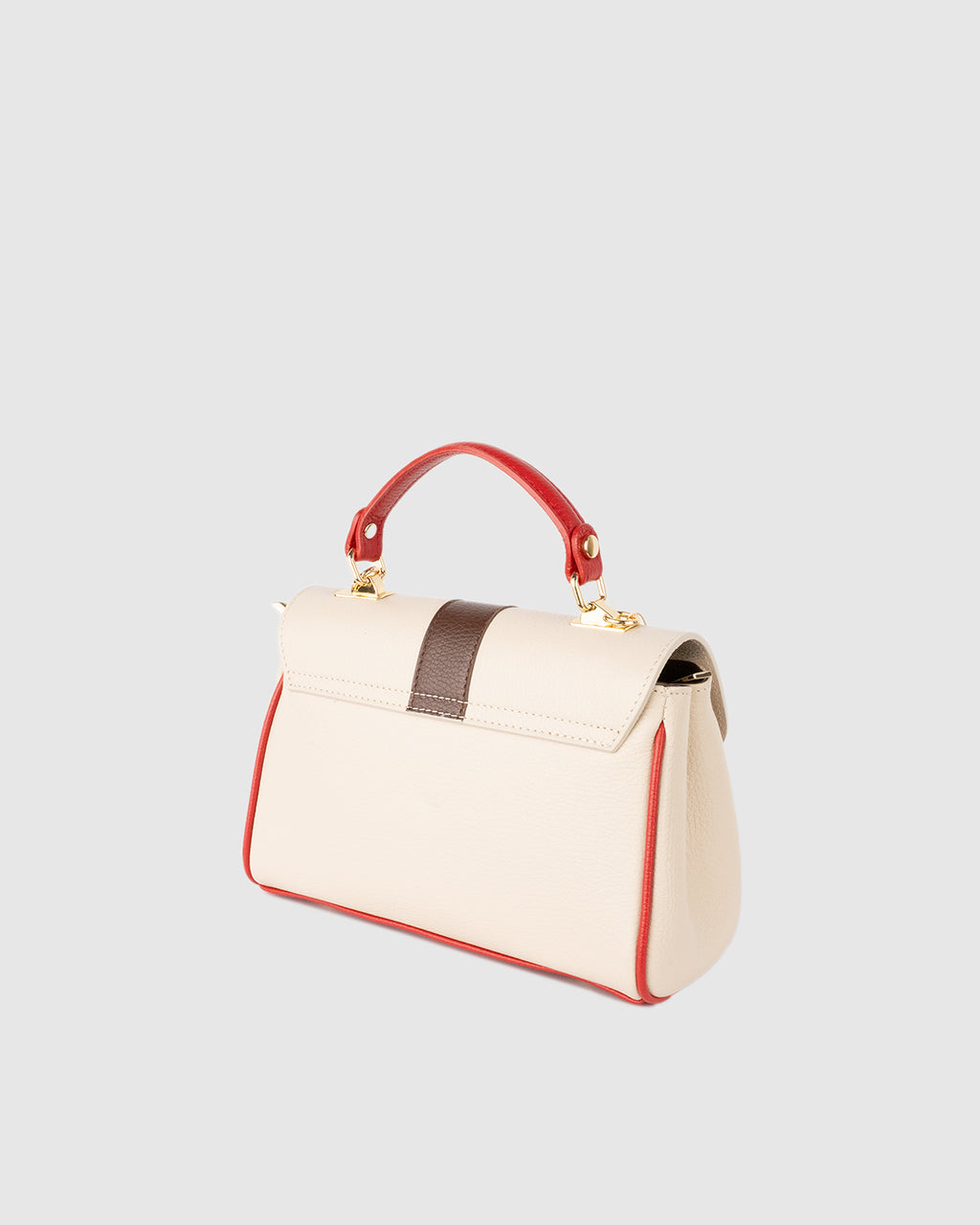 Sac A Bandouliere  Giverny - Marron + Beige + Rouge