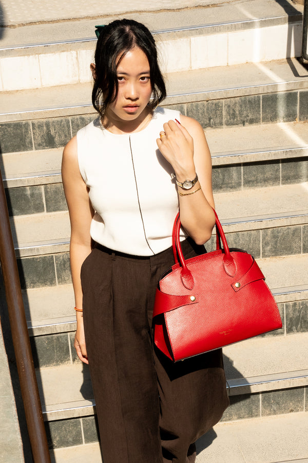 Luzd Shoulder Bag - Dark Red