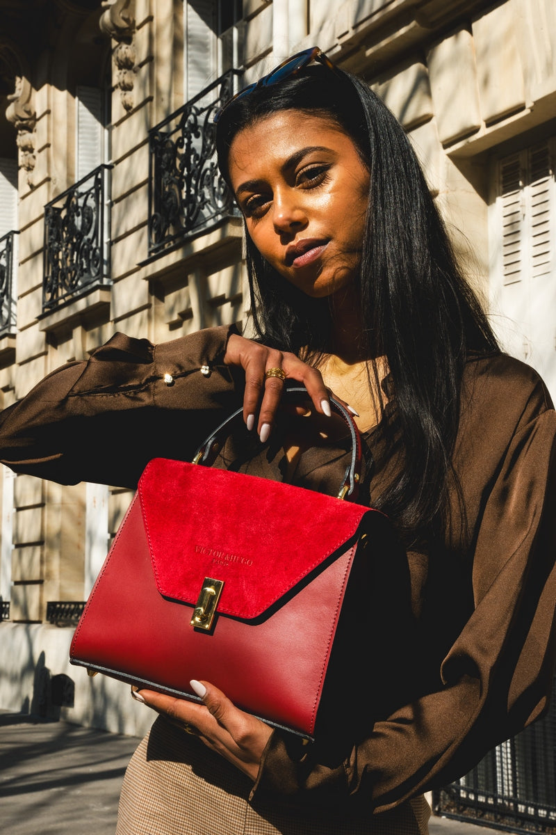 Bolso de Mano Shak - Burdeos