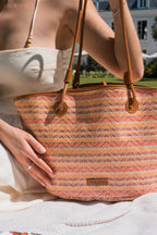 Sac A Main  Solea - Cognac / Multi  Bordeaux