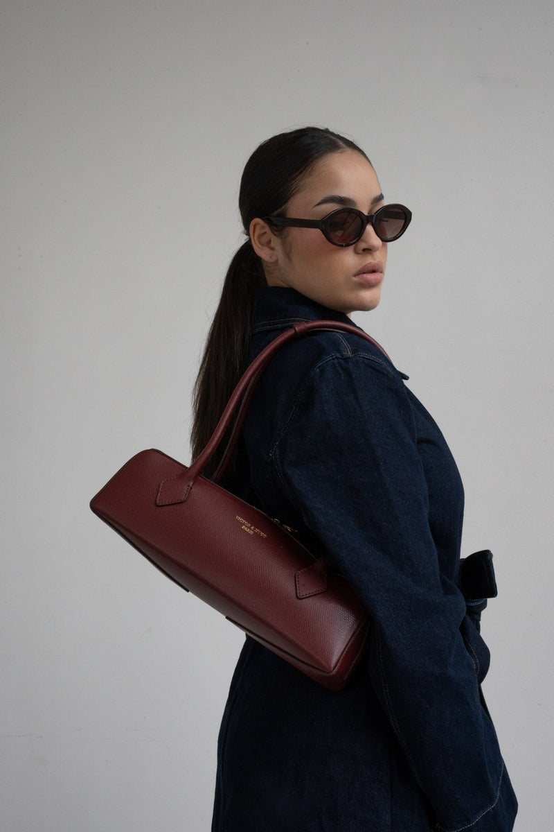Sac Porte Epaule Zhora - Bordeaux