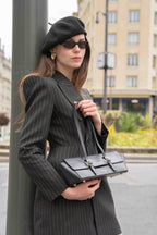 Briana Box Shoulder Bag - Black