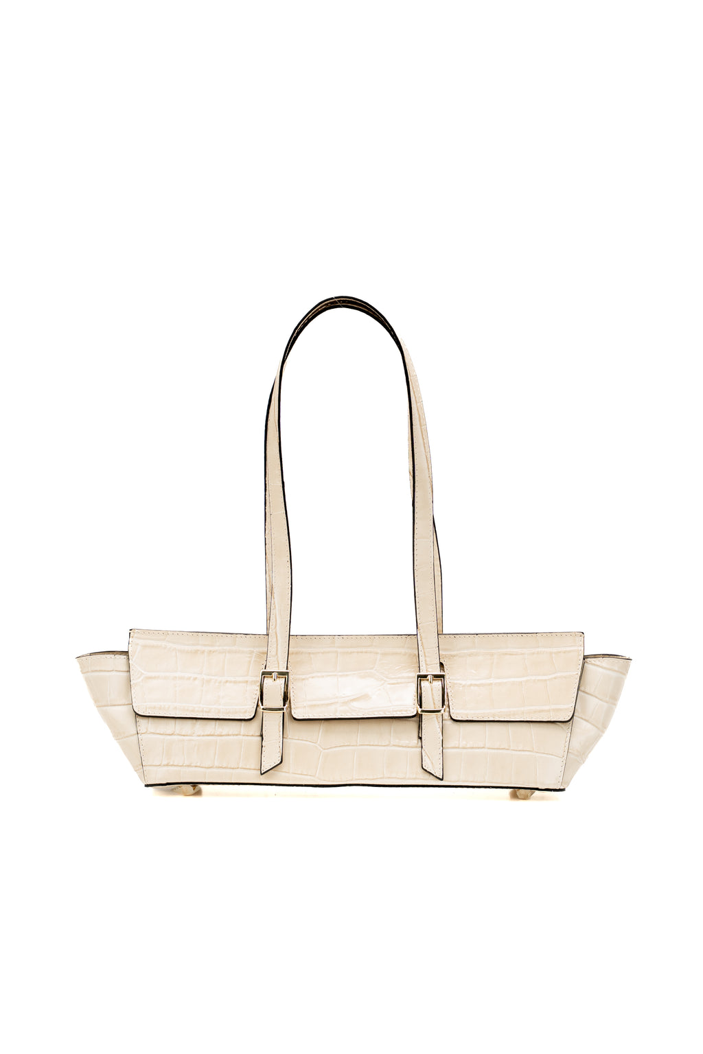 Sac Porte Epaule Briana Croco - Beige
