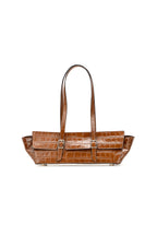 Sac Porte Epaule Briana Croco - Camel