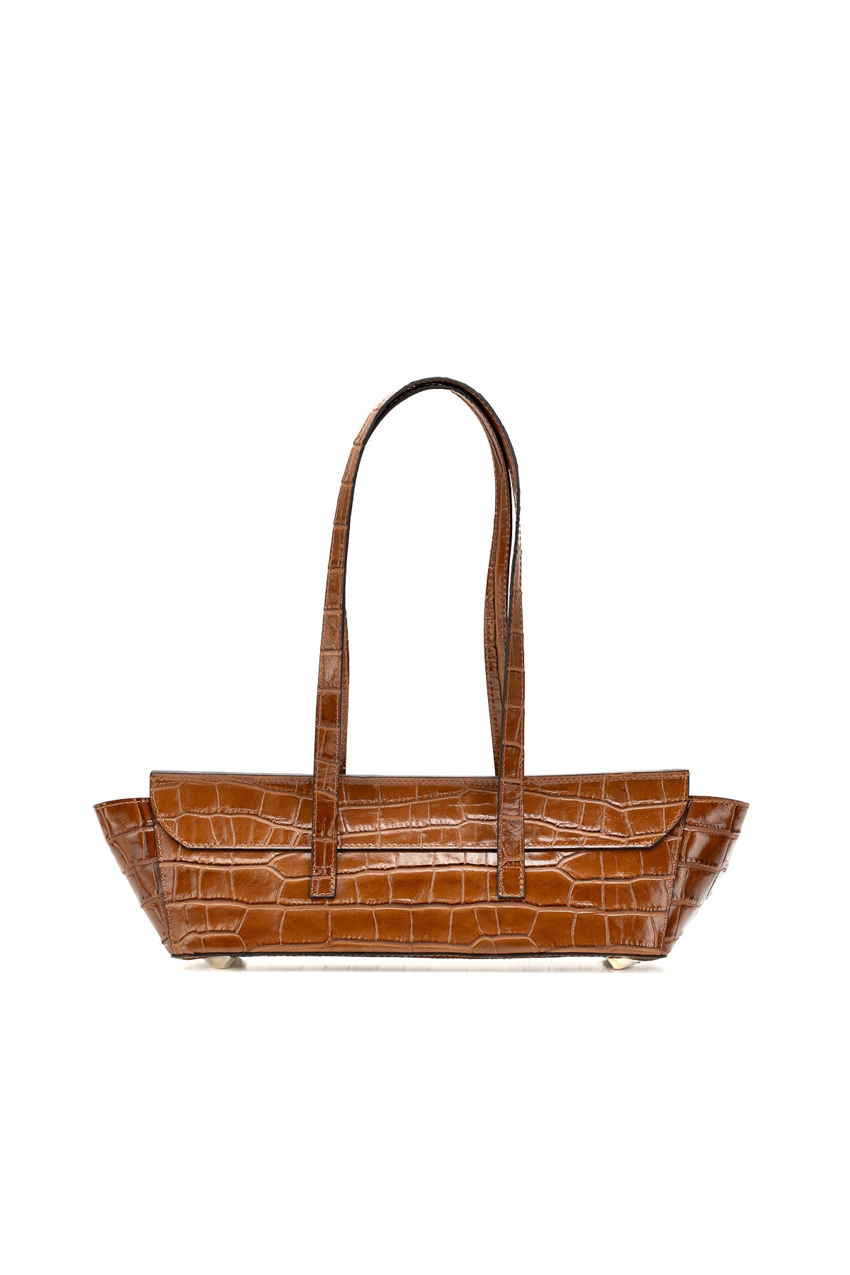 Sac Porte Epaule Briana Croco - Camel