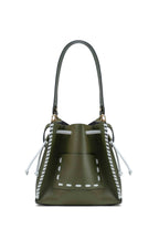 Bolso Bandolera Claudia - Verde Oliva/Blanco