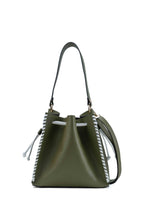 Bolso Bandolera Claudia - Verde Oliva/Blanco