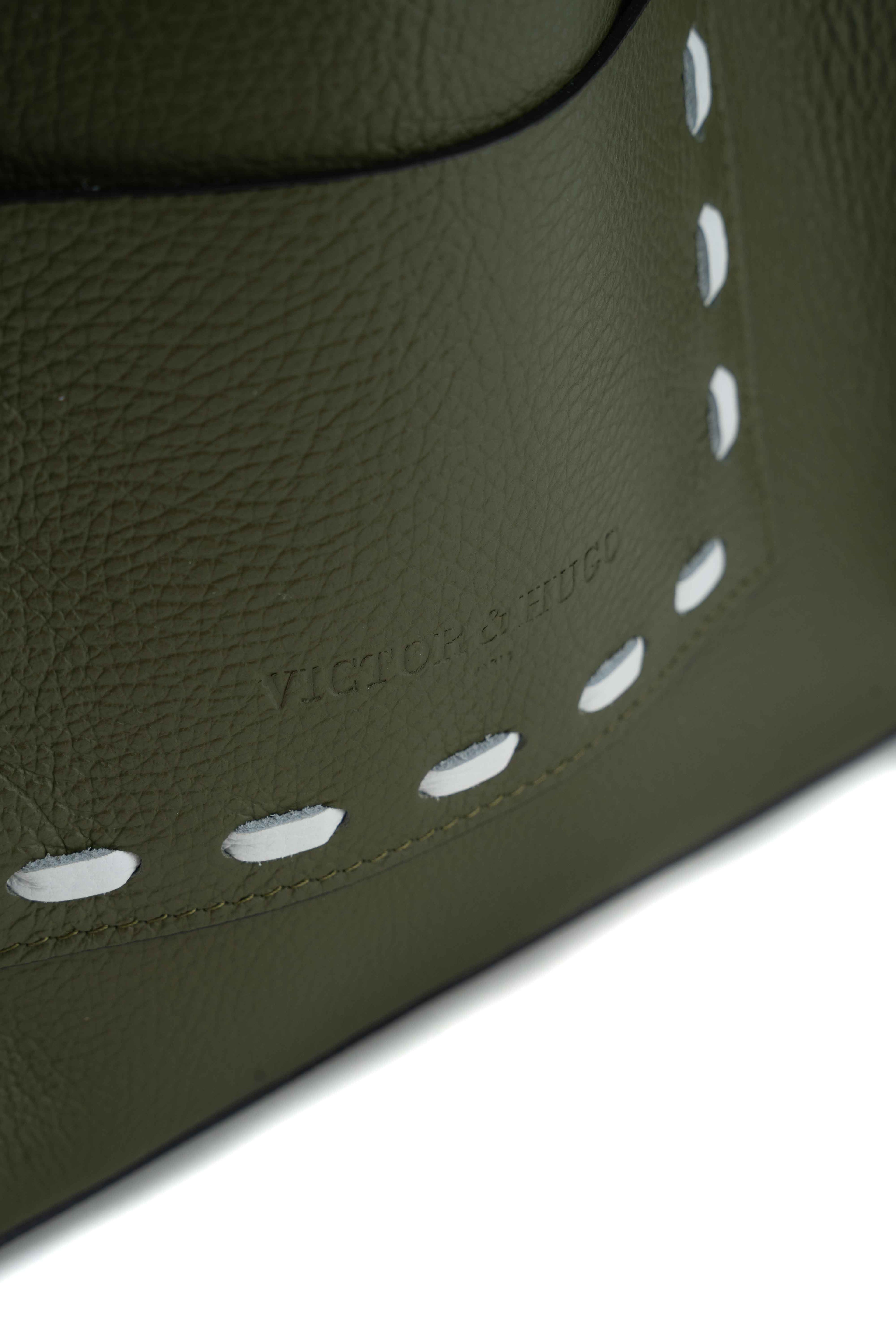 Bolso Bandolera Claudia - Verde Oliva/Blanco