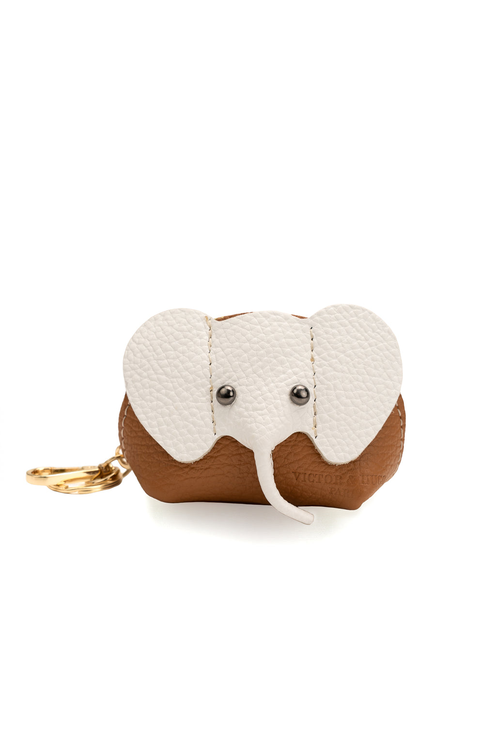 Porte Monnaie Jim - Camel/Blanc Casse