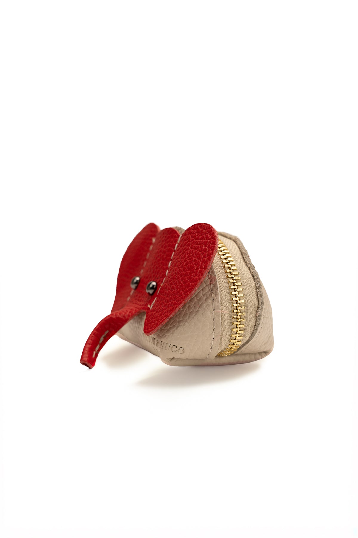Porte Monnaie Jim - Beige/Rouge