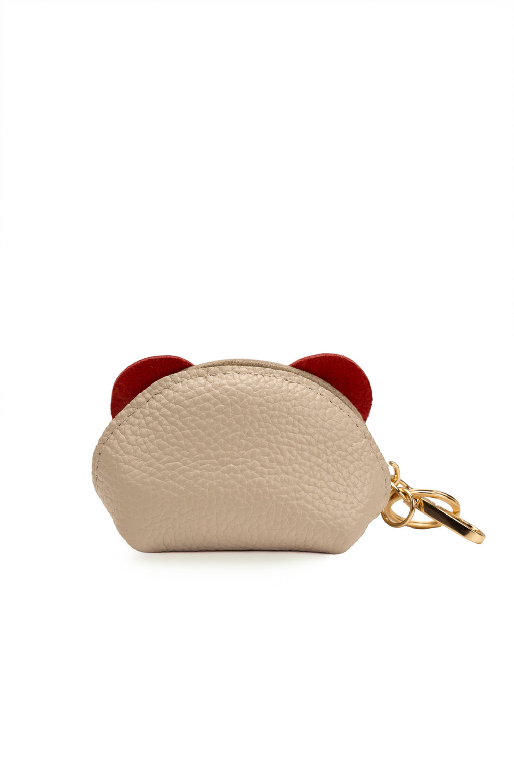 Porte Monnaie Jim - Beige/Rouge