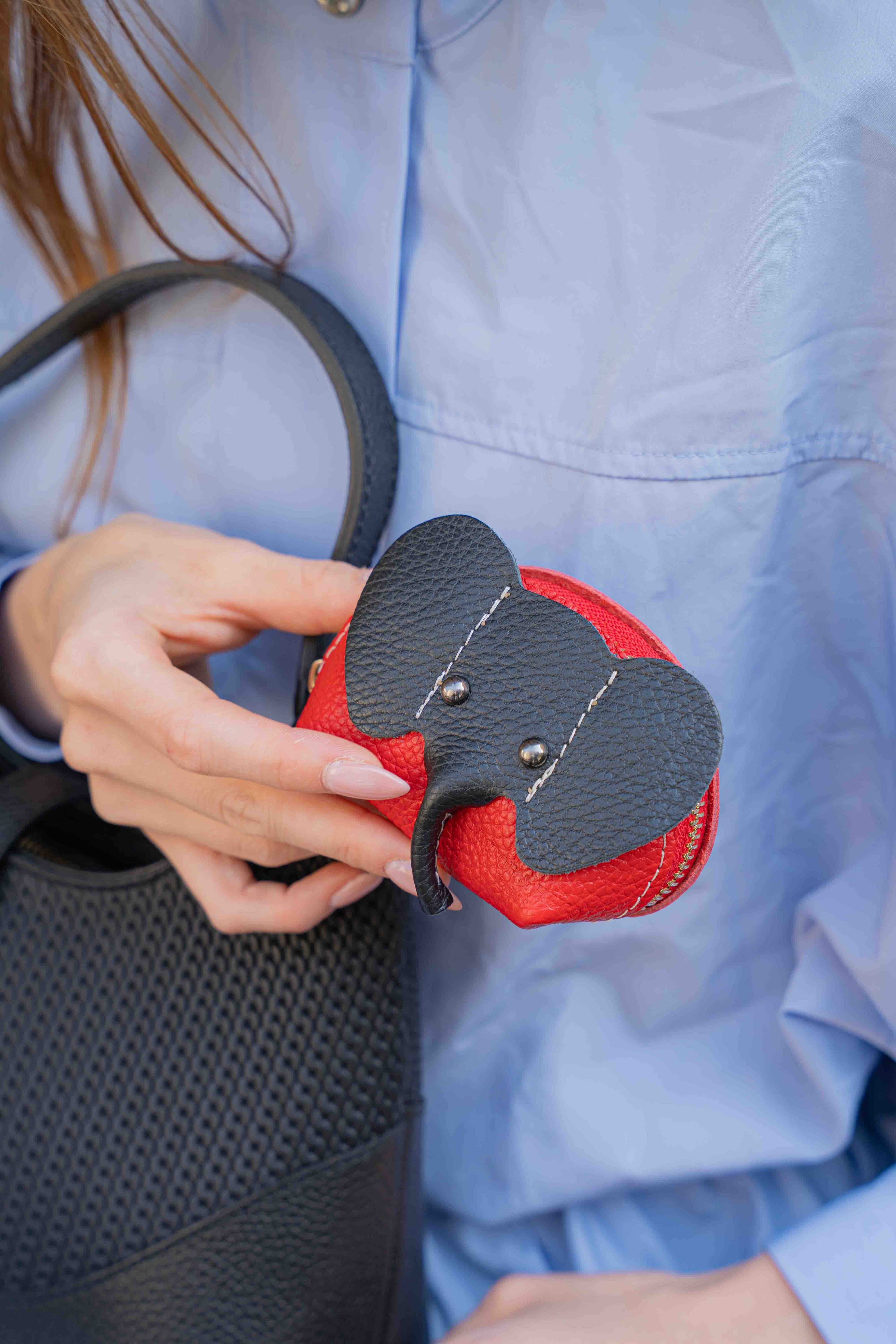 Jim Coin Purse - Red/Black
