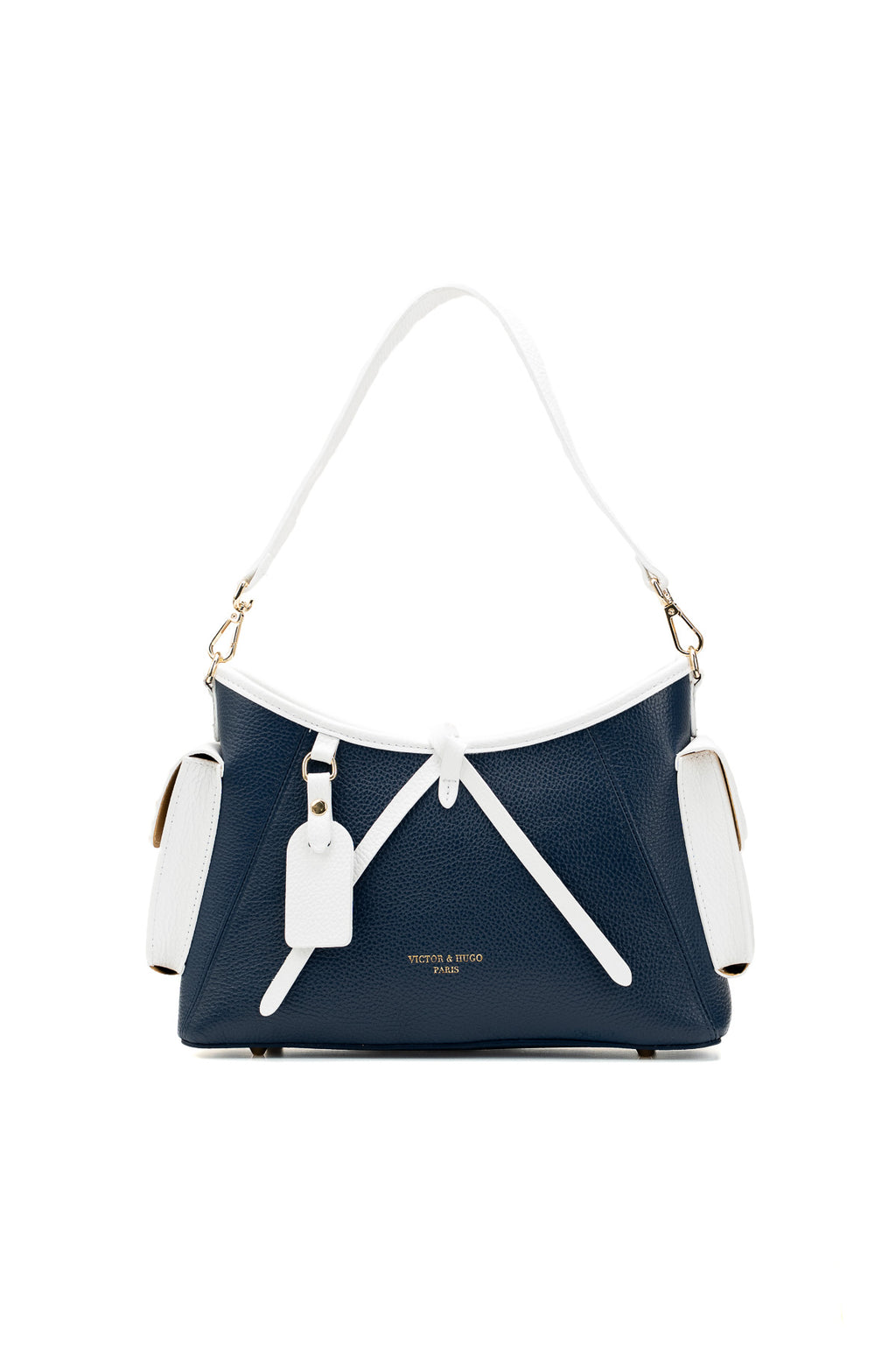 Bolso Bandolera Kate - Azul Marino/Blanco