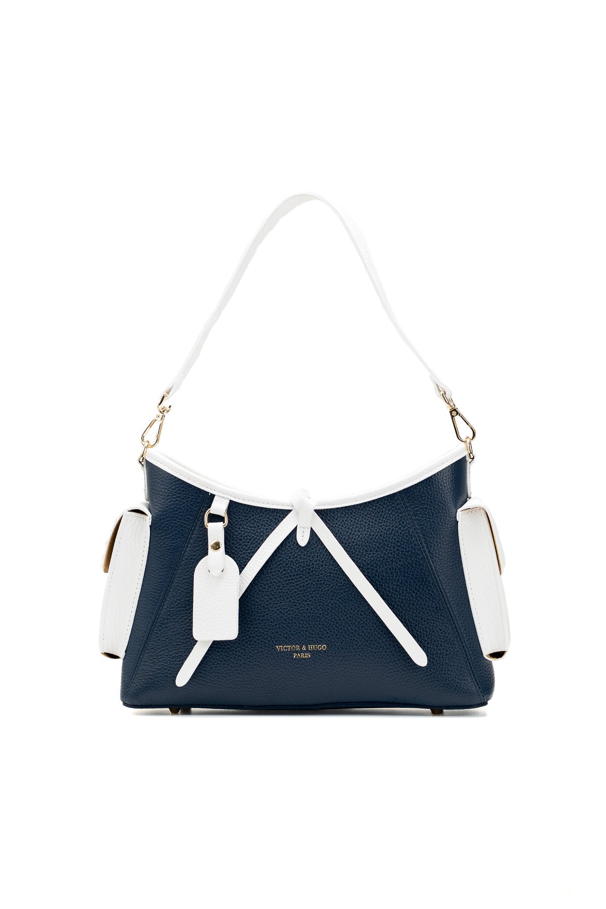 Bolso Bandolera Kate - Azul Marino/Blanco