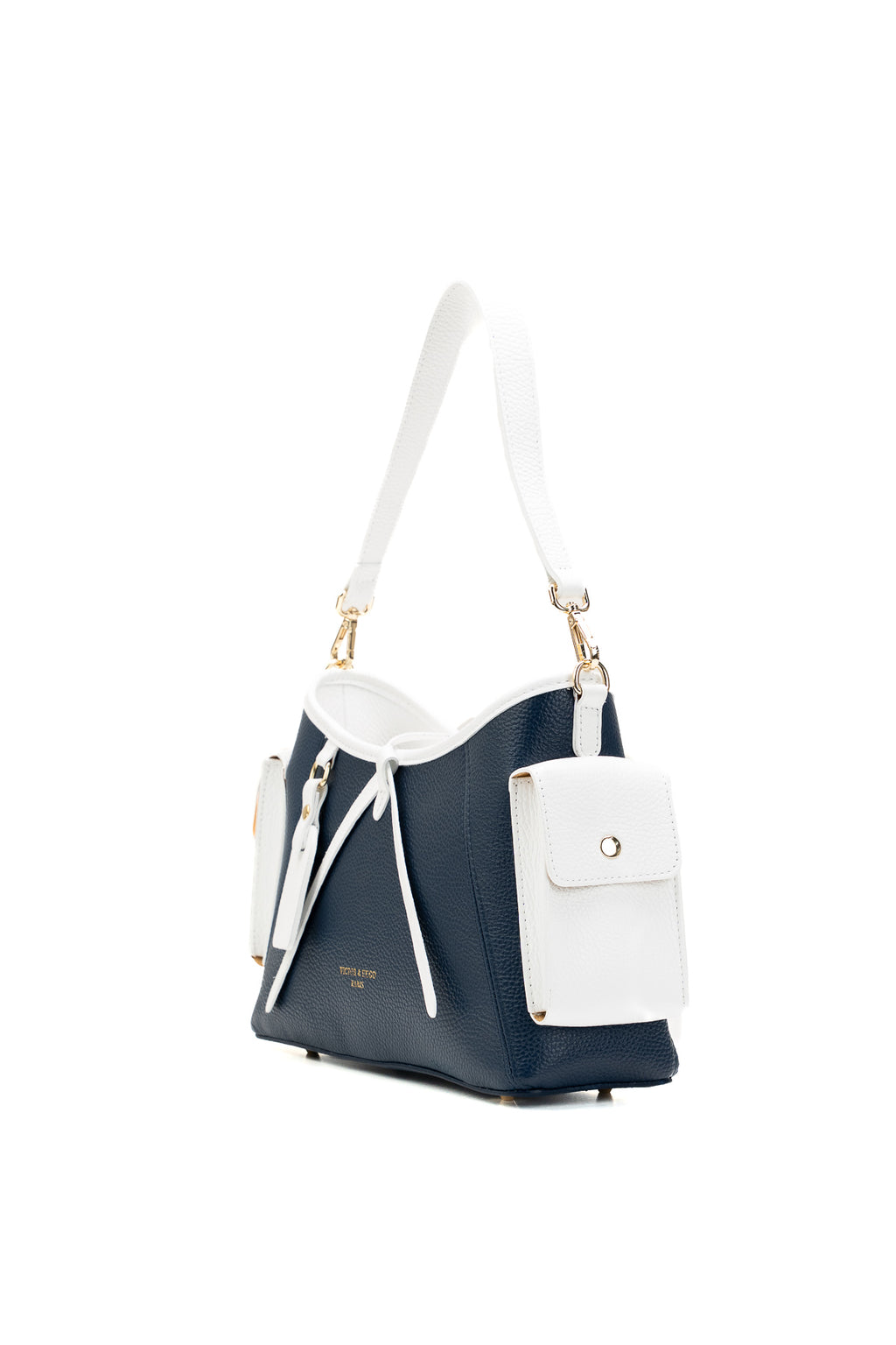 Bolso Bandolera Kate - Azul Marino/Blanco