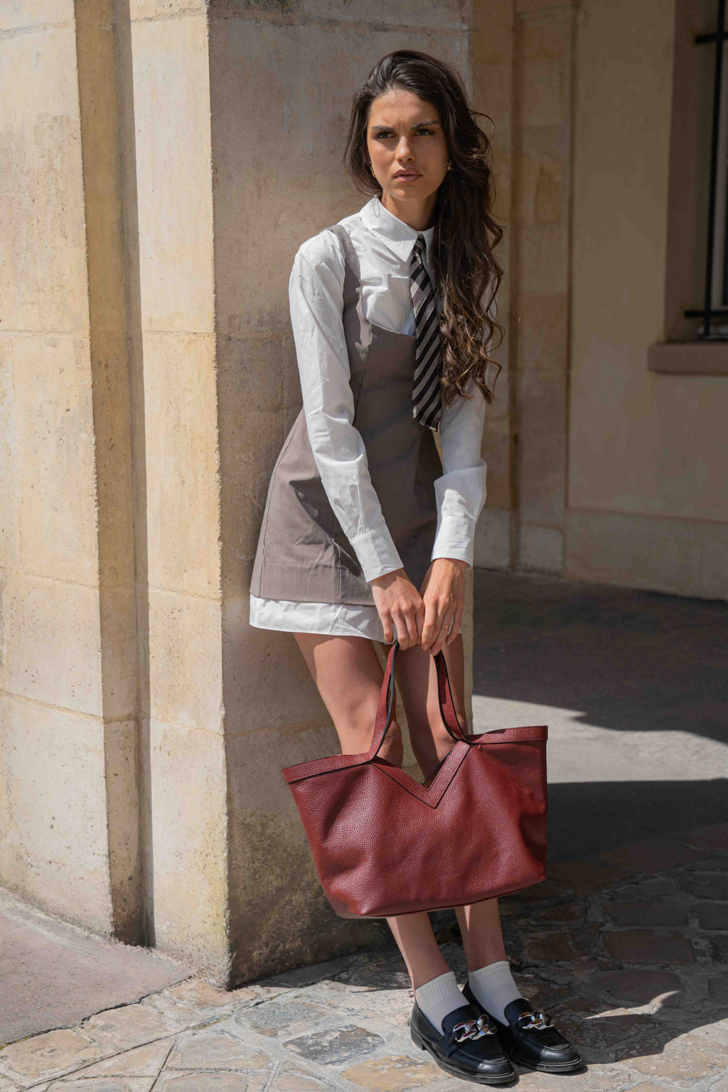Bolso de Hombro Lili - Burdeos