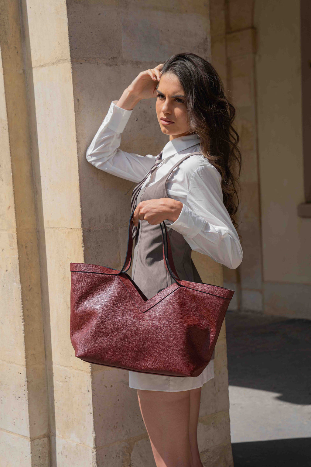 Bolso de Hombro Lili - Burdeos