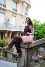 Bolso de hombro Monaco - Rosa claro