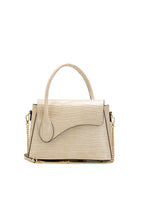Sac A Bandouliere Sonia Croco - Beige