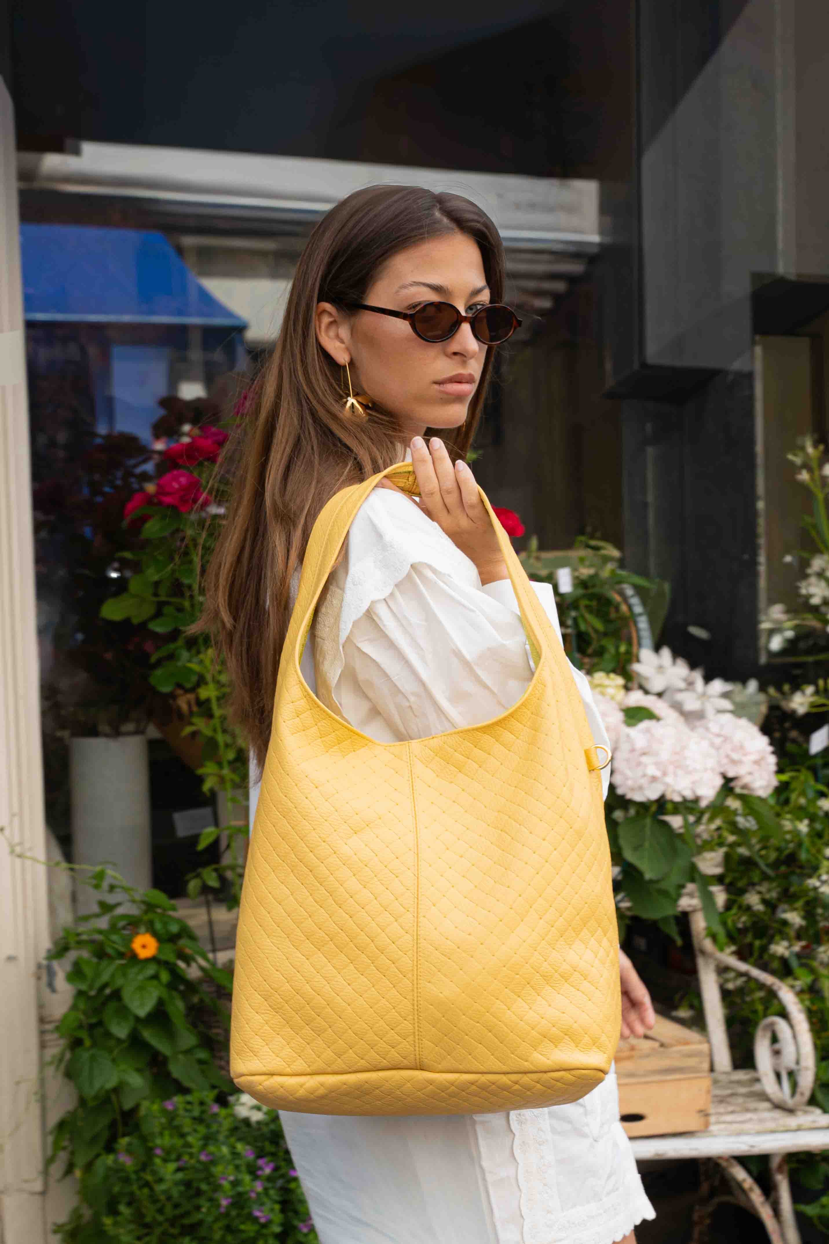 Sac Porte Epaule Vicky - Jaune