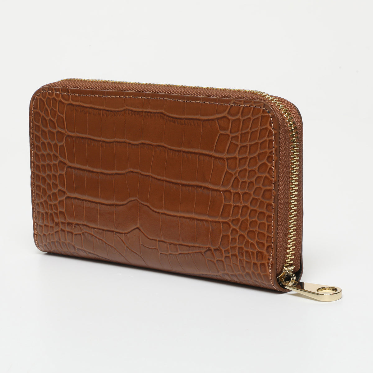 Cartera Eni Croco - Camel - Mujer