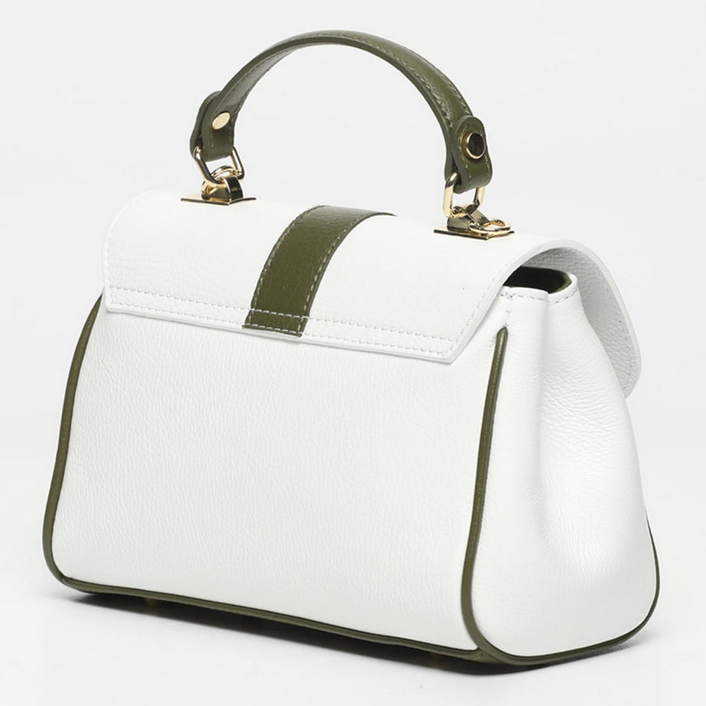 Sac A Bandouliere Giverny - Blanc/ Vert Bouteille