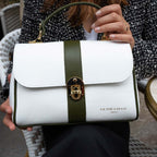 Sac A Bandouliere Giverny - Blanc/ Vert Bouteille