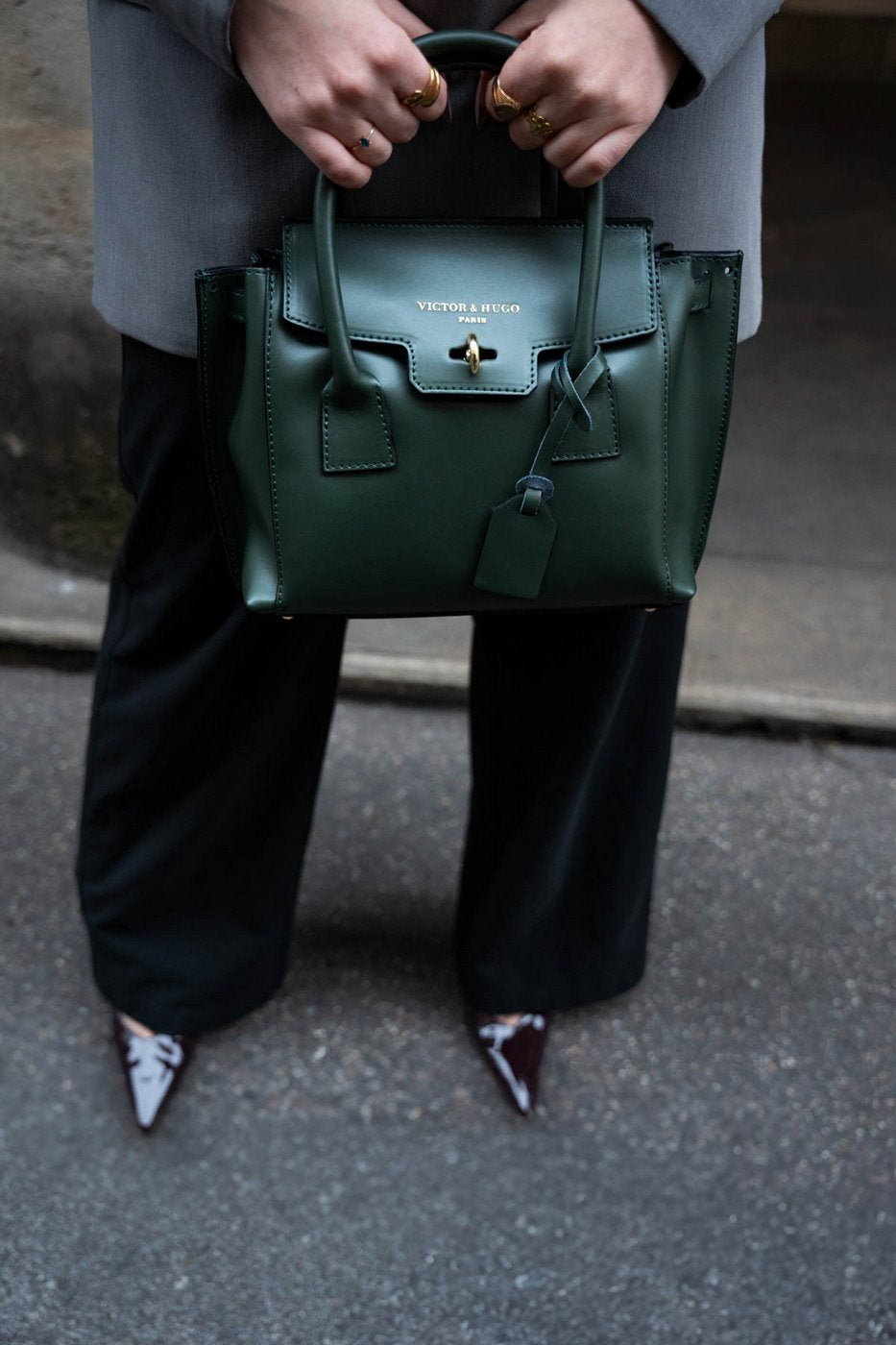 Sac A Main  Jany - Vert Bouteille