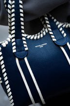Sac A Bandouliere Kamelia - Bleu Marine / Blanc Casse