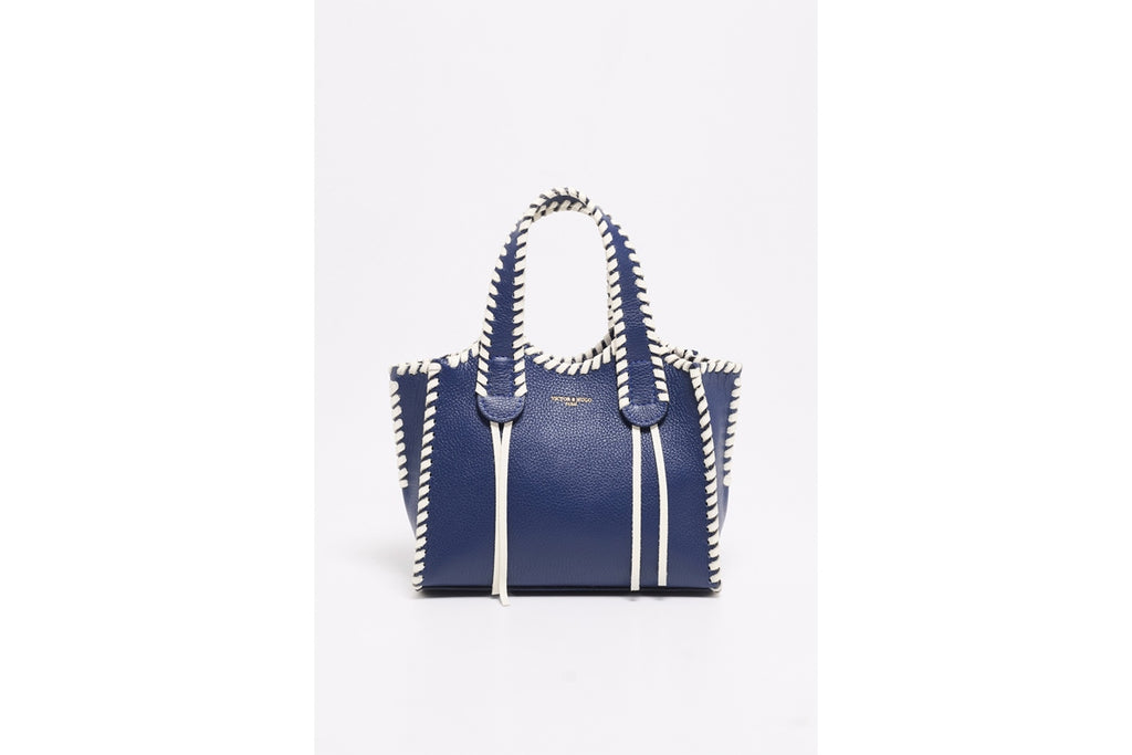 Sac A Bandouliere Kamelia - Bleu Marine / Blanc Casse