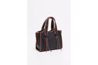 Sac A Bandouliere Kamelia - Noir Et Marron