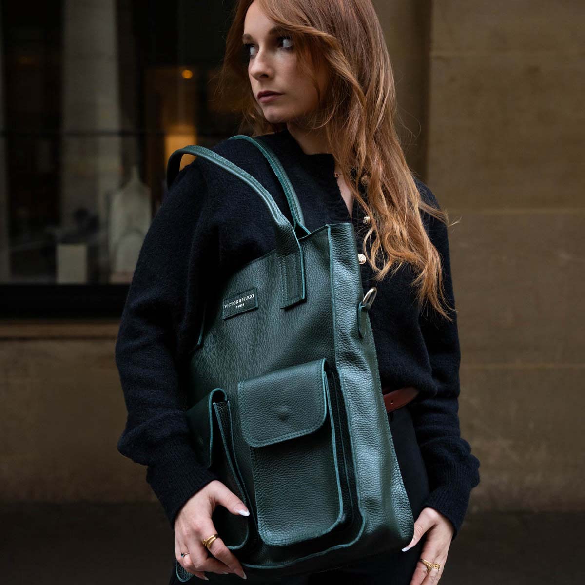 Sac A Main  Noa - Vert Bouteille