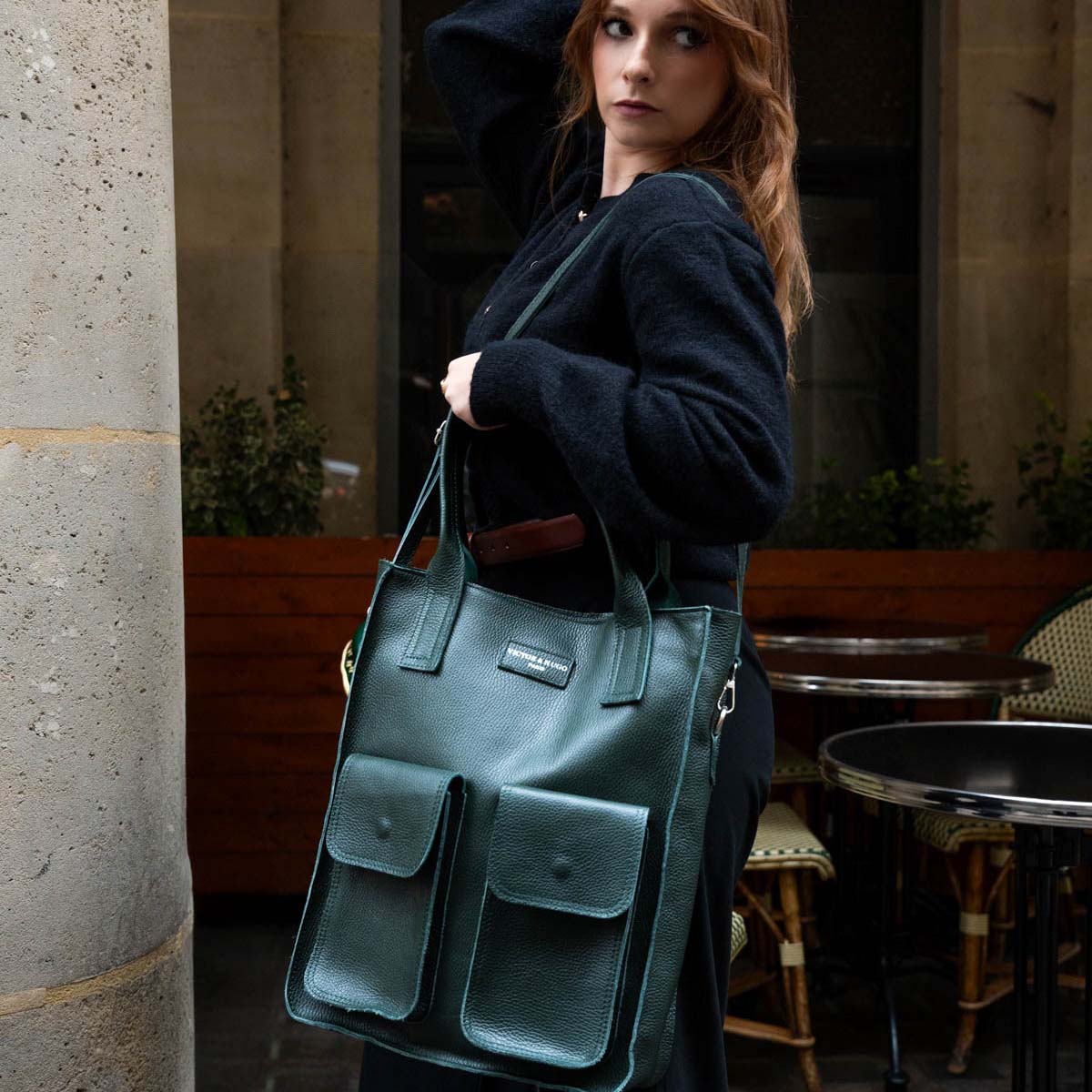 Sac A Main  Noa - Vert Bouteille